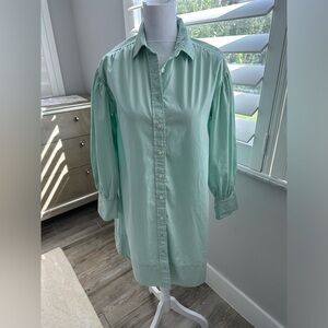 J. Crew Long Sleeve Shirtdress, Size XXS